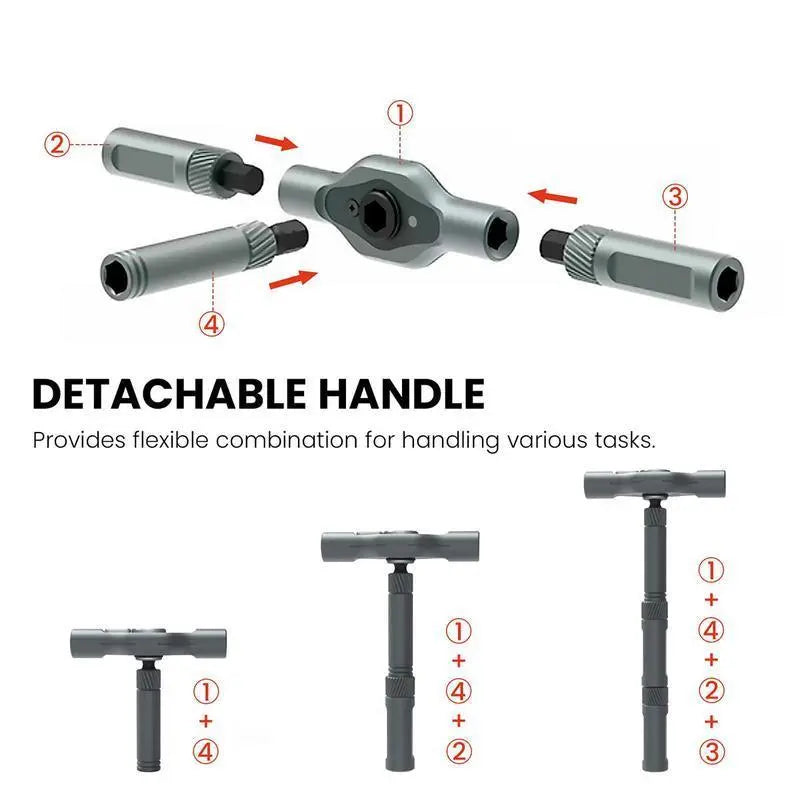24-in-1 Screwdriver Set, Switchable Magnetic Screwdriver & Ratchet Tool, Compact, Portable Home Repair Toolbox