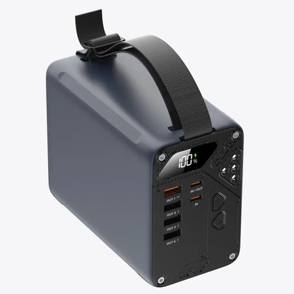 80000mAh Portable Power Bank with 30W Fast Charging, LCD Display & LED SOS Light